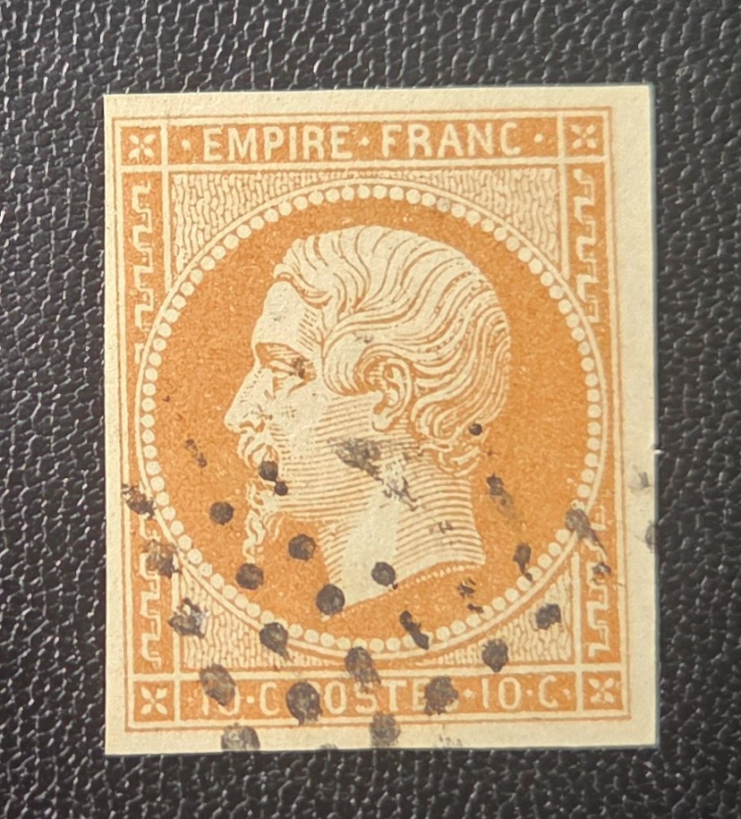 9296 - FRANCE - SCOTT# 14 (NAPOLEON III) - USED - CAT $6.50