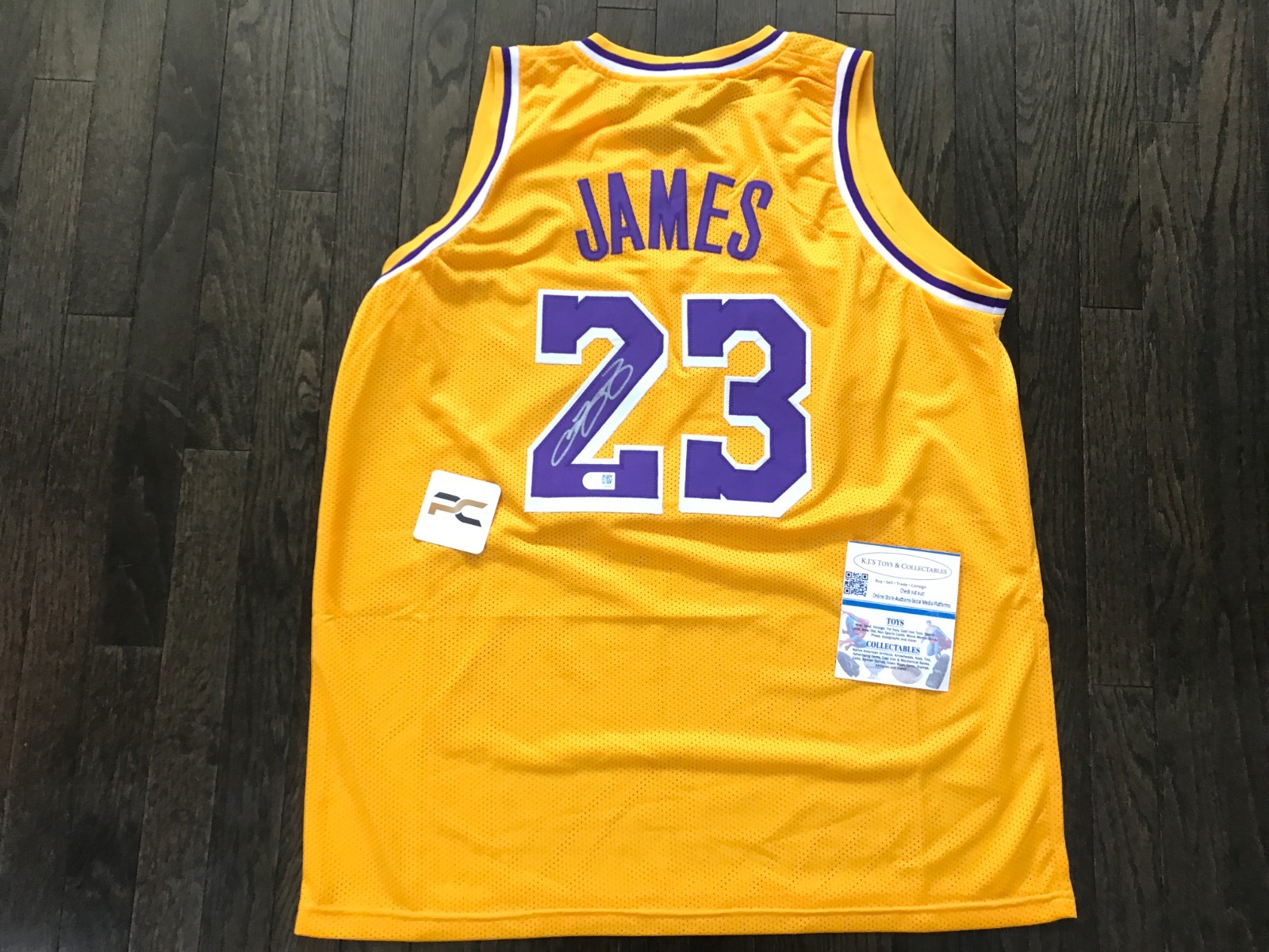 LEBRON JAMES Autographed Signed Dri-Fit LA Lakers Jersey  W/COA