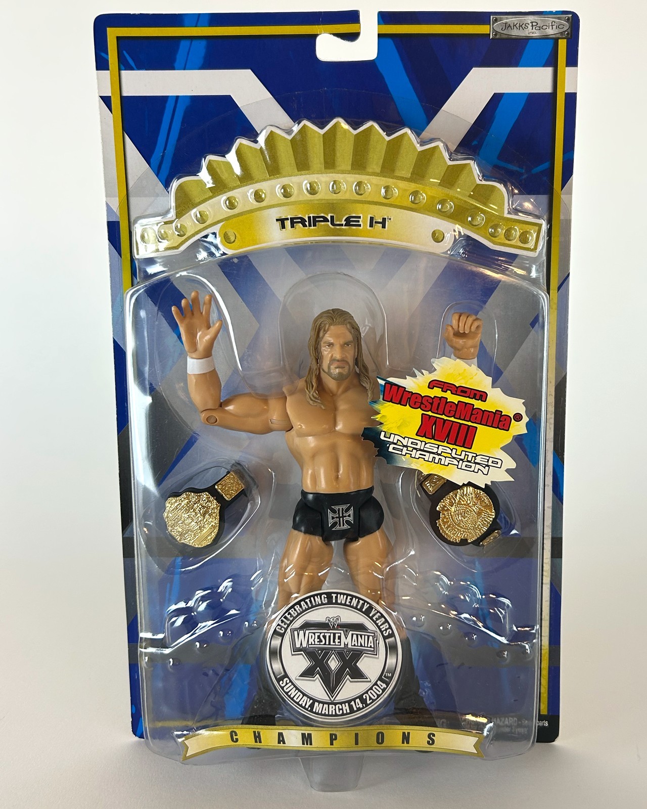 WWE Triple H Action Figure Jakks Pacific WrestleMania XX Champions Sealed NIB