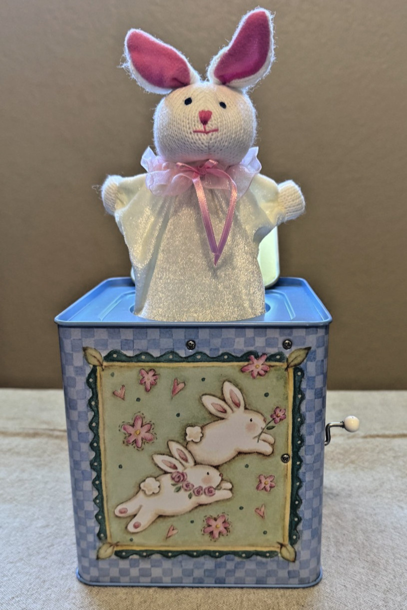 Vintage Russ Berrie Easter Bunny Jack in the Box with Plush Puppet Vintage Russ Berrie Easter Bunny Jack in the Box with Plush Puppet