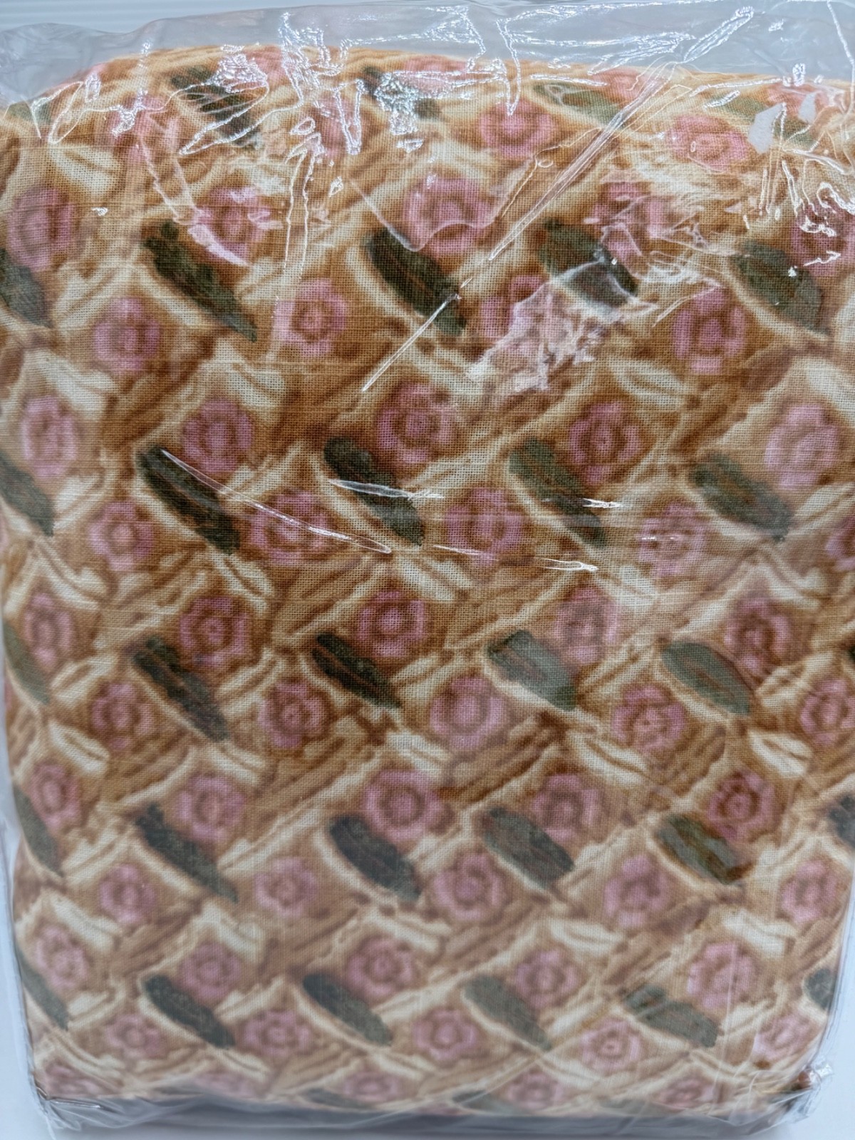 New West Elm Pierce & Ward Floral Lattice King Duvet Cover ~Mahogany Rose~