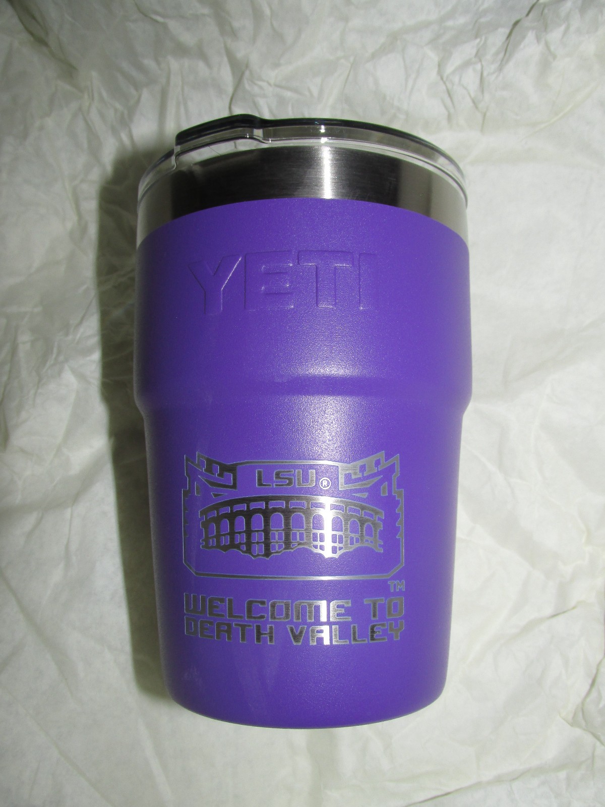 LSU Tiger Stadium Exclusive Yeti Tumbler Purple “Welcome to Death Valley” LSU Tiger Stadium Exclusive Yeti Tumbler Purple “Welcome to Death Valley”