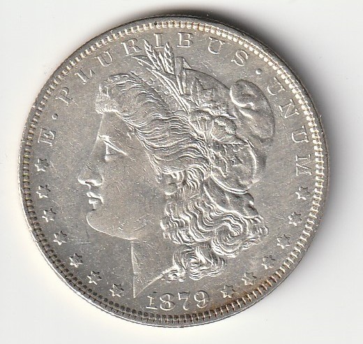 1879 P Morgan Silver Dollar Au   #746