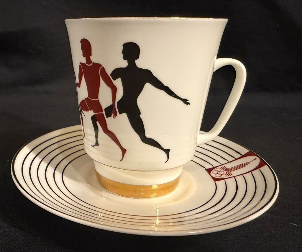 1 — Vintage USSR 1980 Moscow Olympics LFZ Lomonosov Cup & Saucer