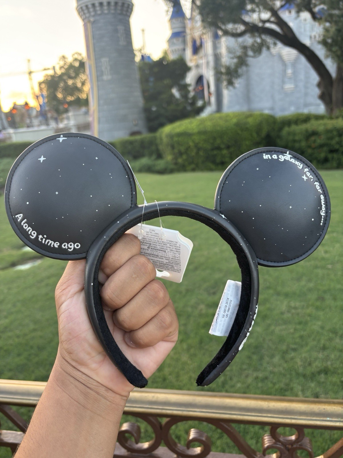 2026 Disney Parks Star Wars Galaxy Far Away Minnie Mouse Ear Headband NWT