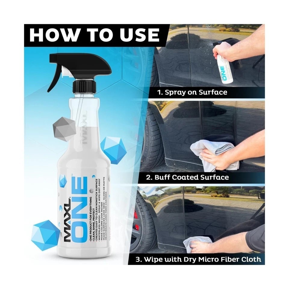 1x Maxlone Car Spray Coating Agent Quick Spray & Wipe Multi Functional New Daily