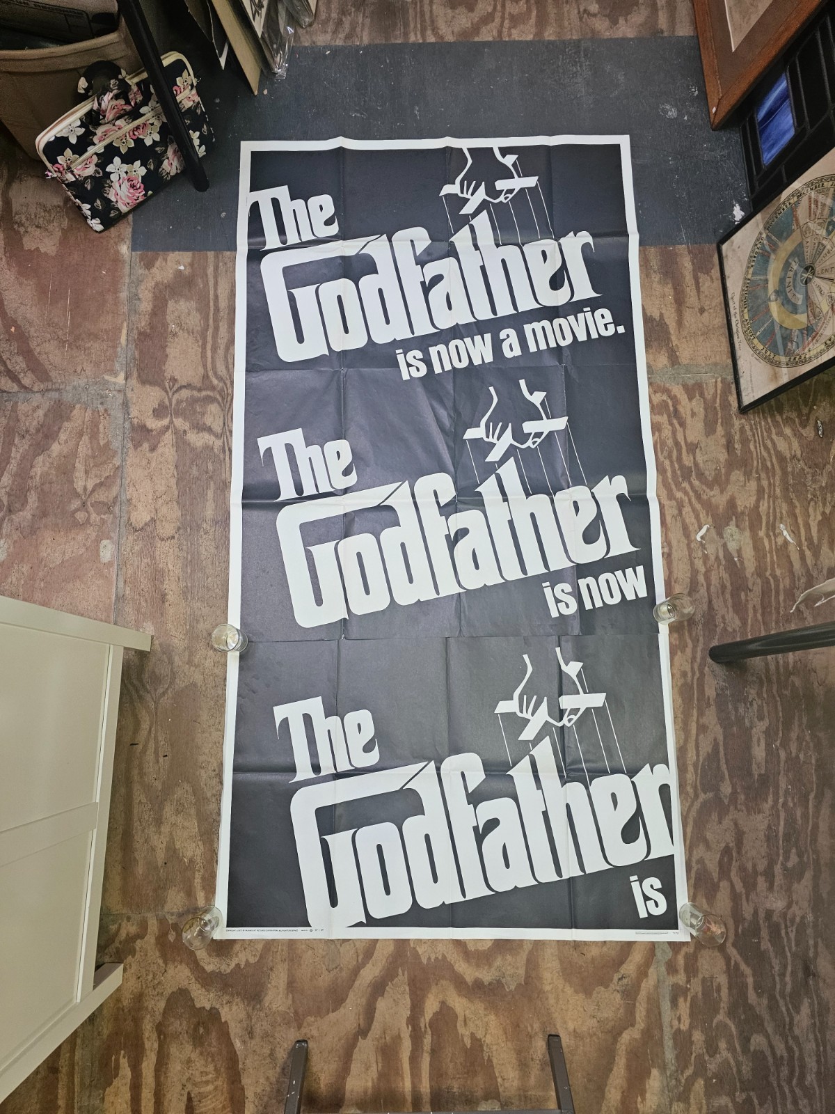 Godfather Pt. 1 Original Movie Poster 1972 - RARE Godfather Pt. 1 Original Movie Poster 1972 - RARE