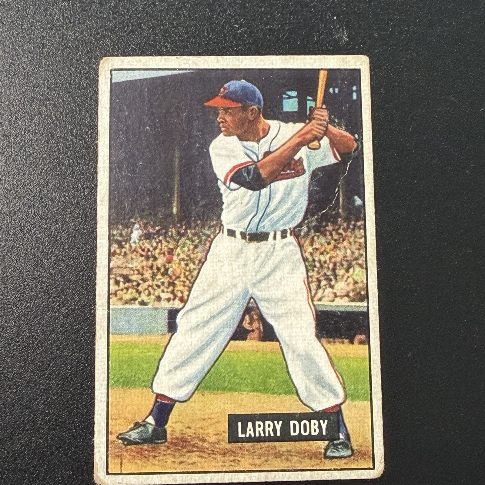 1951 Bowman Larry Doby #151 Cleveland Indians HOF Vintage Baseball Card 1951 Bowman Larry Doby #151 Cleveland Indians HOF Vintage Baseball Card