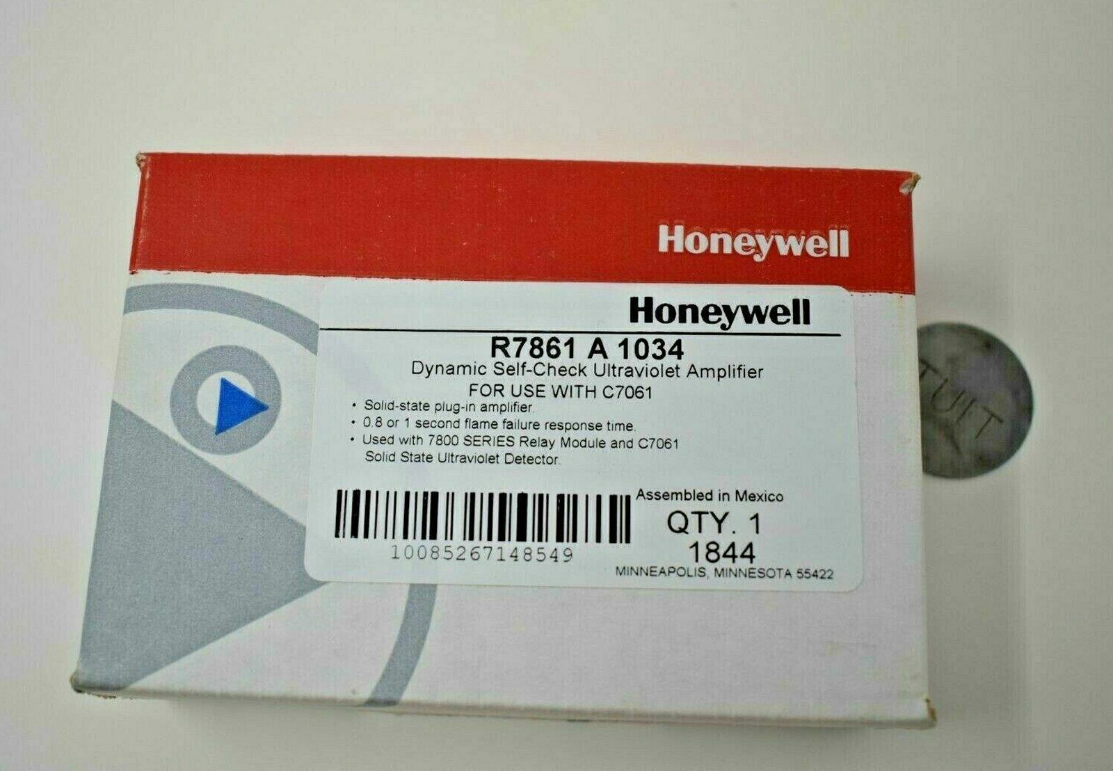 1PC HONEYWELL R7861A1034 Flame Amplifier New Expedited Shipping R7861 A 1034