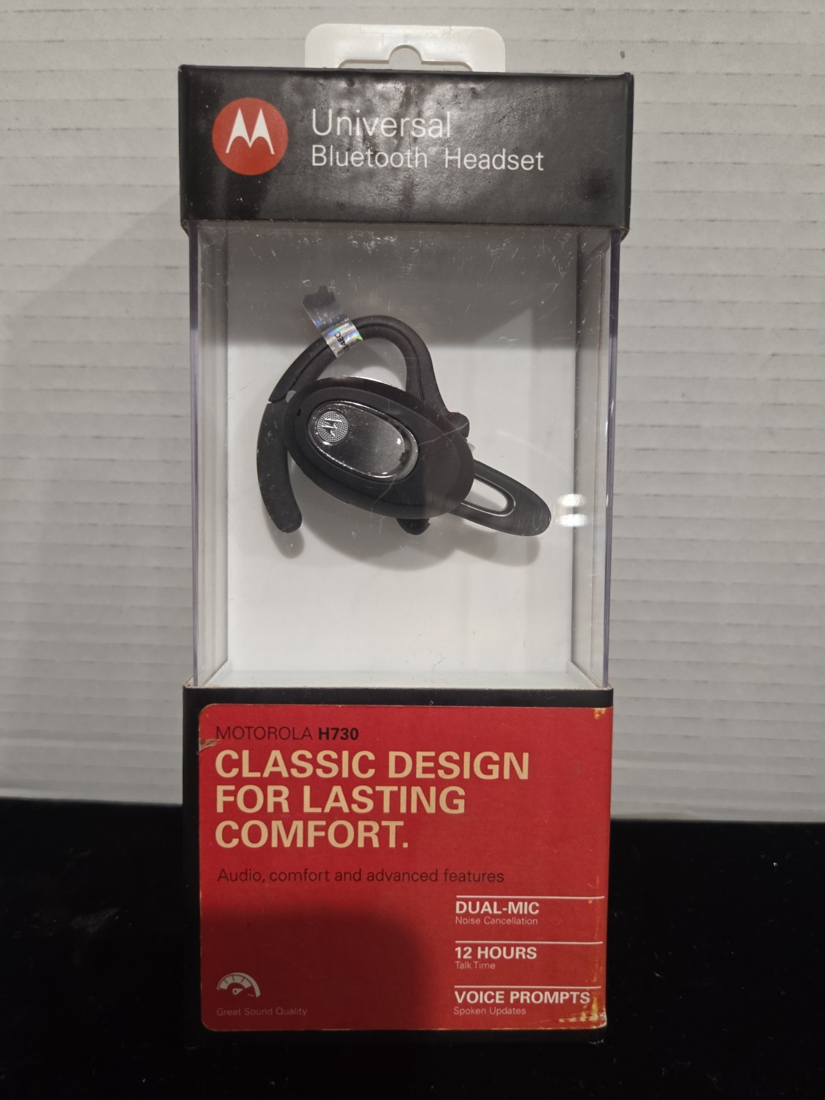Motorola H730 Wireless Bluetooth Headset - New Dead Stock Vintage NIB Sealed Motorola H730 Wireless Bluetooth Headset - New Dead Stock Vintage NIB Sealed