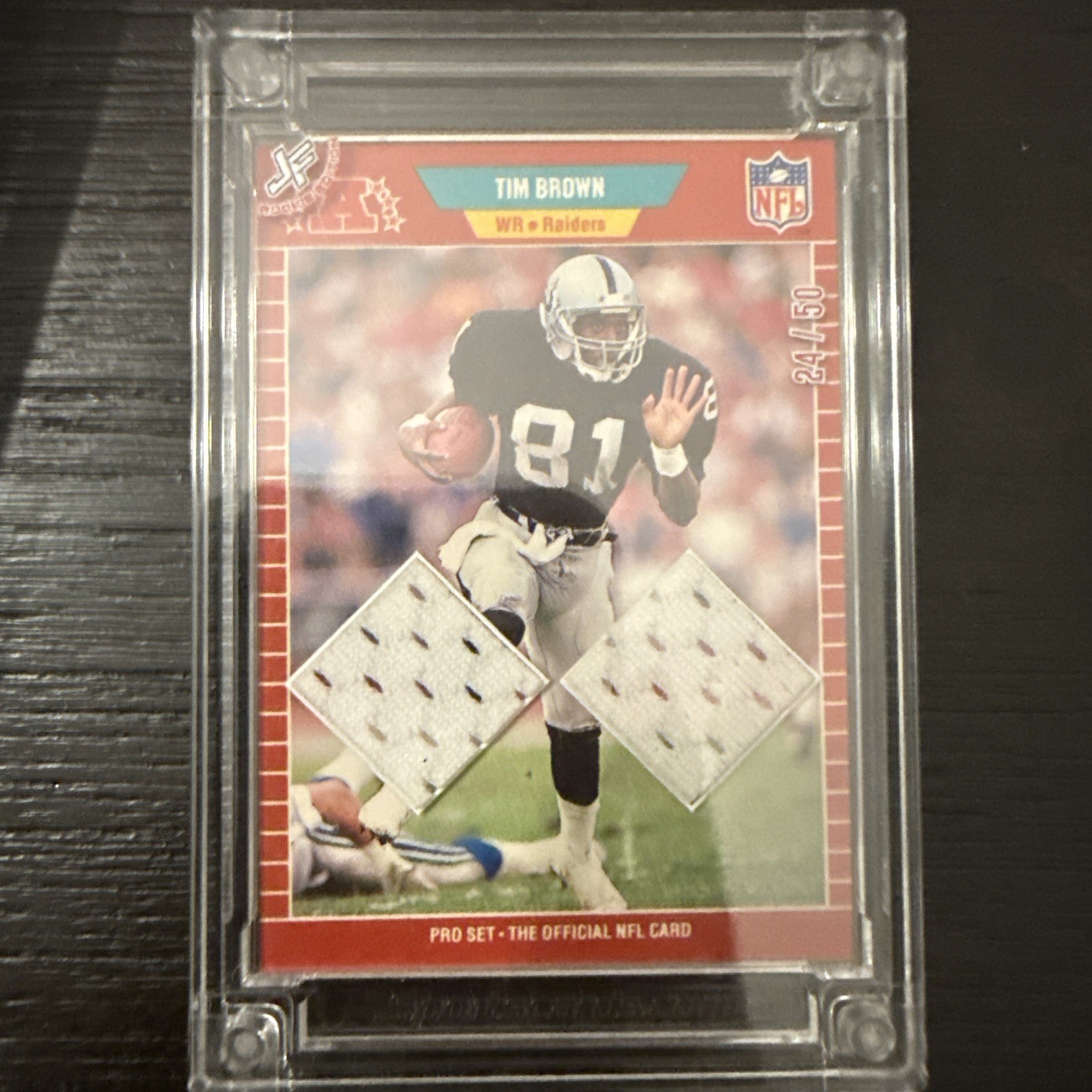 2024 Jersey Fusion Tim Brown Game Jersey /50 Rare Raiders 2024 Jersey Fusion Tim Brown Game Jersey /50 Rare Raiders
