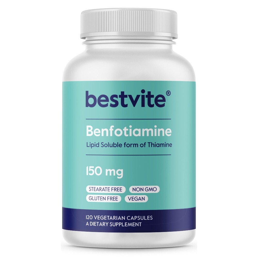 Benfotiamine 150mg (120 Vegetarian Capsules)-No Stearates-No Silicon Dioxide Benfotiamine 150mg (120 Vegetarian Capsules)-No Stearates-No Silicon Dioxide