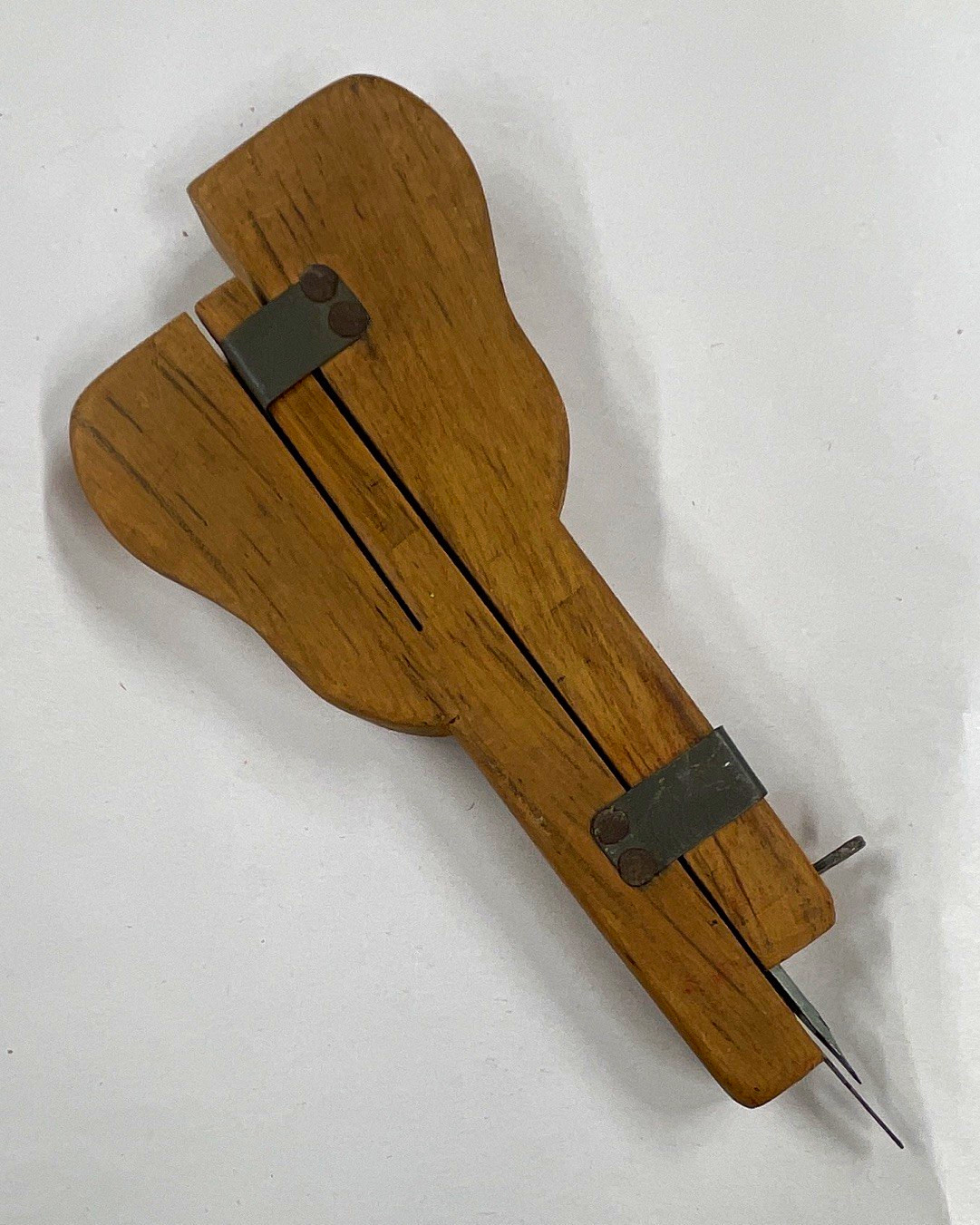 Antique Wooden Sliding Punch Needle Rug Making
