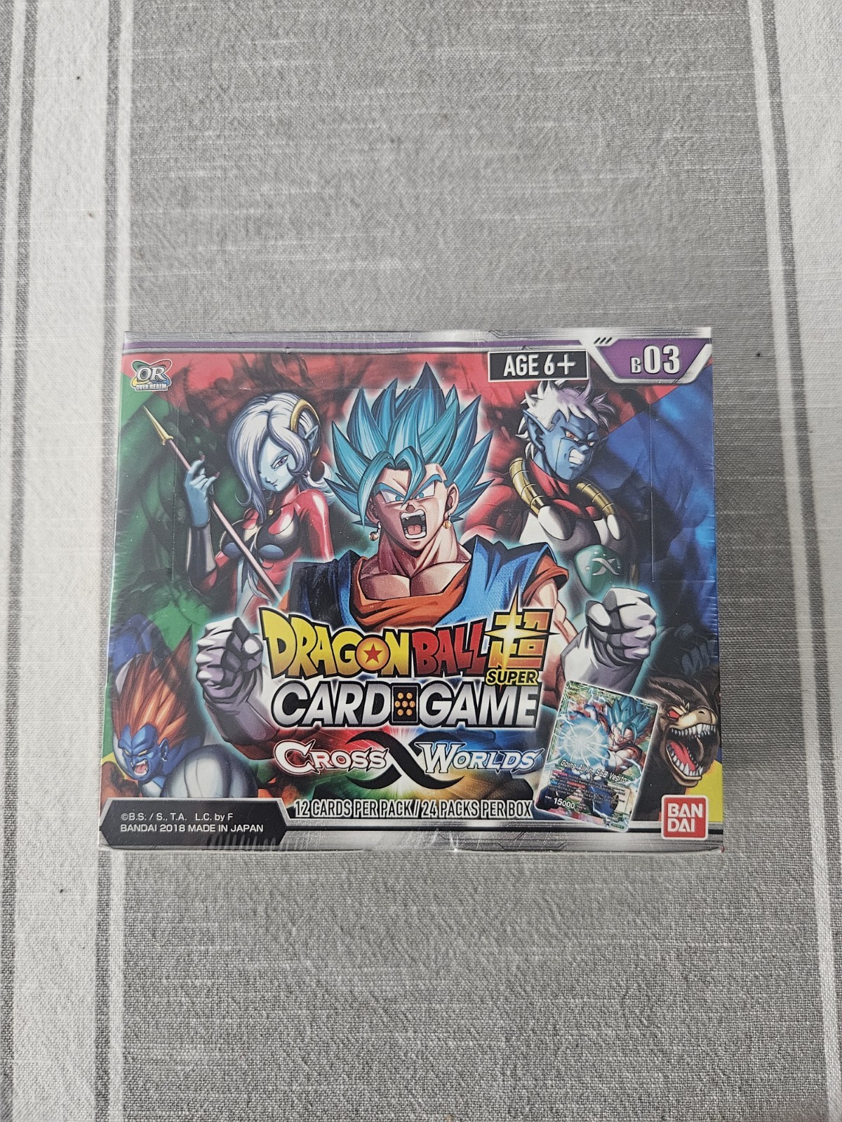 NEW Dragon Ball Super Card Game Booster Box - Cross Worlds - DBS-B03 NEW Dragon Ball Super Card Game Booster Box - Cross Worlds - DBS-B03