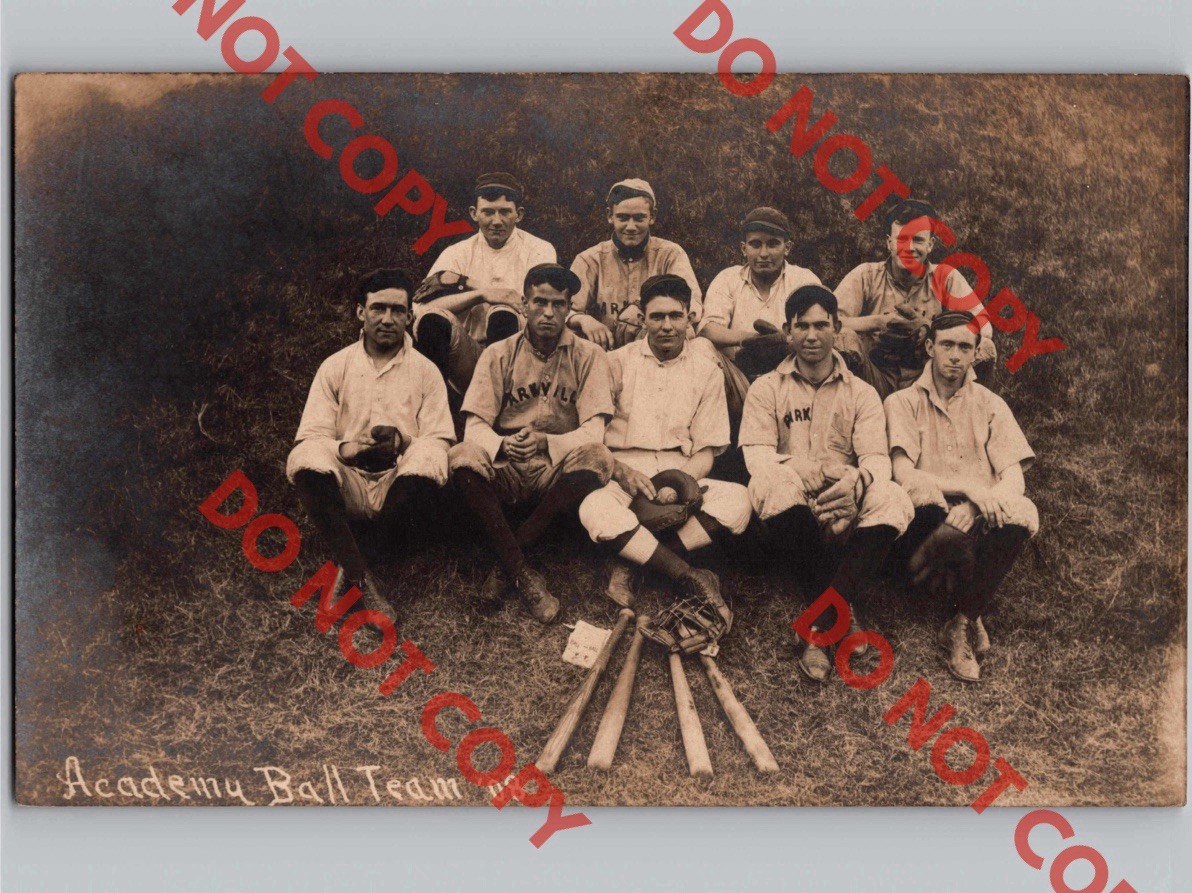c1910 Park College School Academy Baseball Team PARKVILLE Missouri MO RPPC Photo