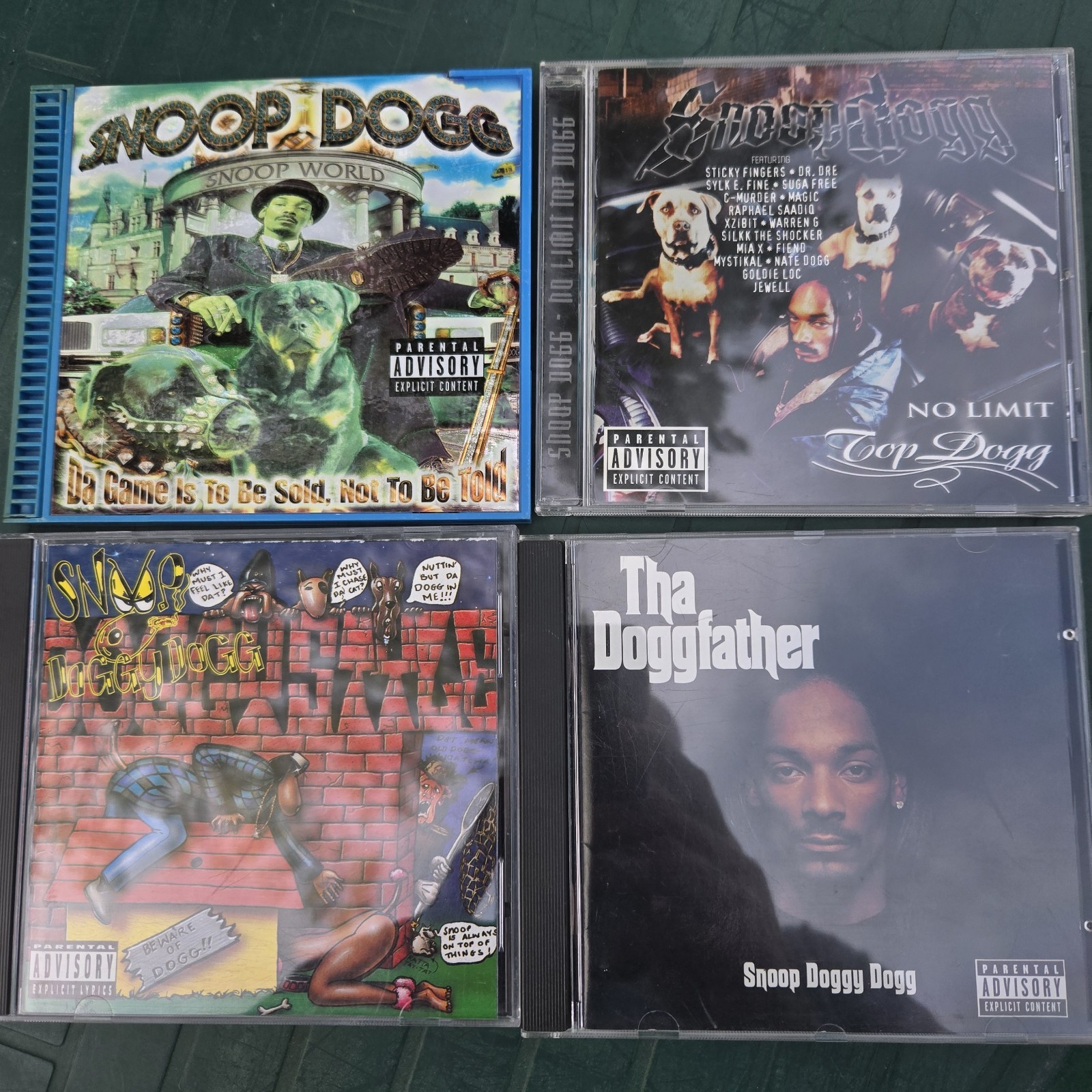 Snoop Dogg 4 CD LOT - USED CDs DOGGFATHER DOGGYSTYLE NO LIMIT DA GAME Snoop Dogg 4 CD LOT - USED CDs DOGGFATHER DOGGYSTYLE NO LIMIT DA GAME