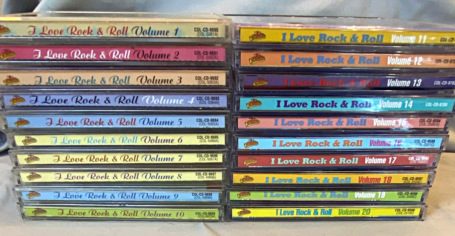 Collectable Records “I Love Rock & Roll”Vol 1-20 Lot 20 Disc 2003 Complete Set