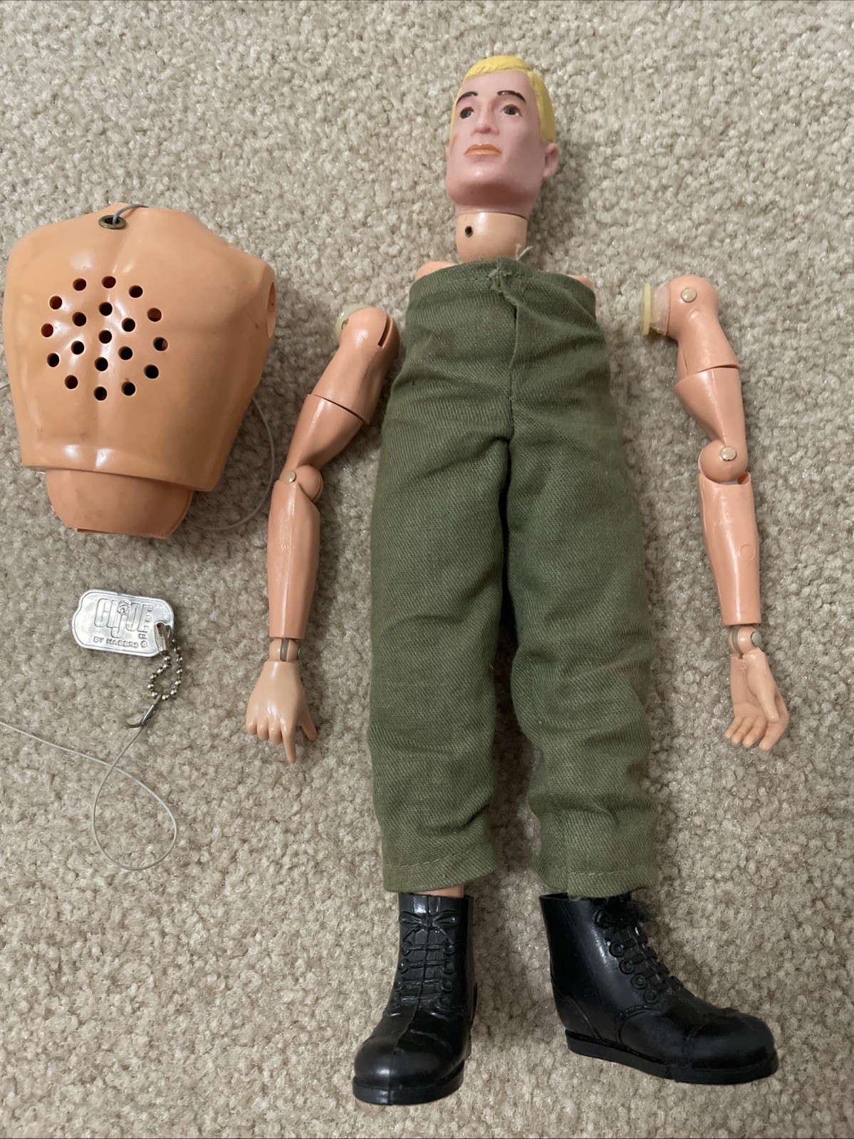 Vintage 1964 GI JOE Blonde Hair With Scar- With Accessories - Doll Is In Pieces Vintage 1964 GI JOE Blonde Hair With Scar- With Accessories - Doll Is In Pieces
