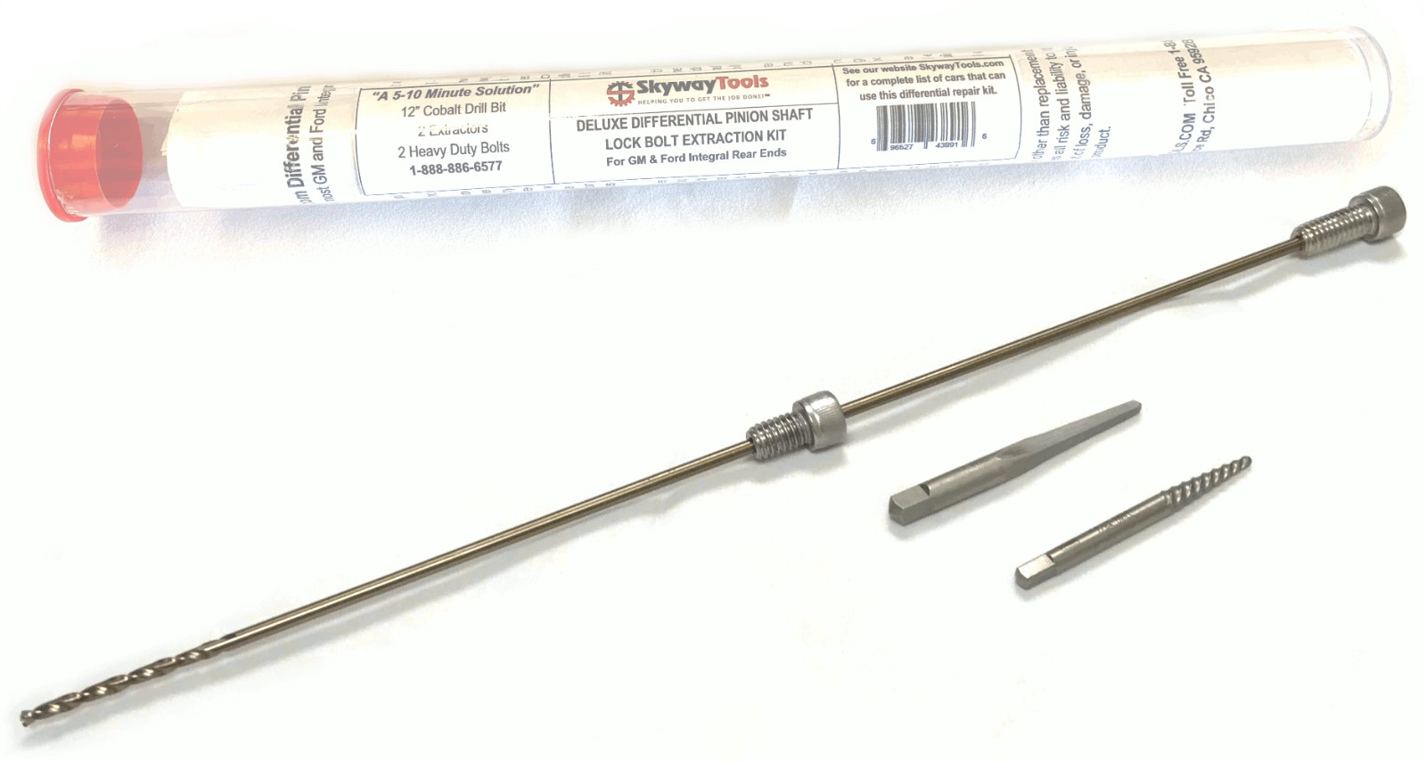 Differential Pinion Shaft Lock Nut Bolt Extractor Deluxe Kit