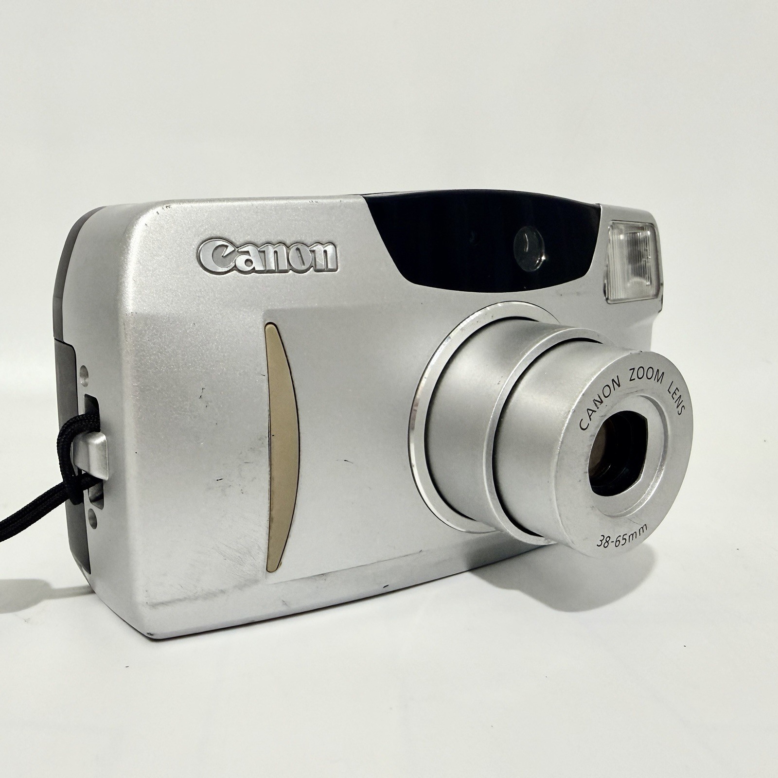 Vintage Canon Sure Shot 65 Zoom Camera Point and Shoot 35mm Film Silver EUC