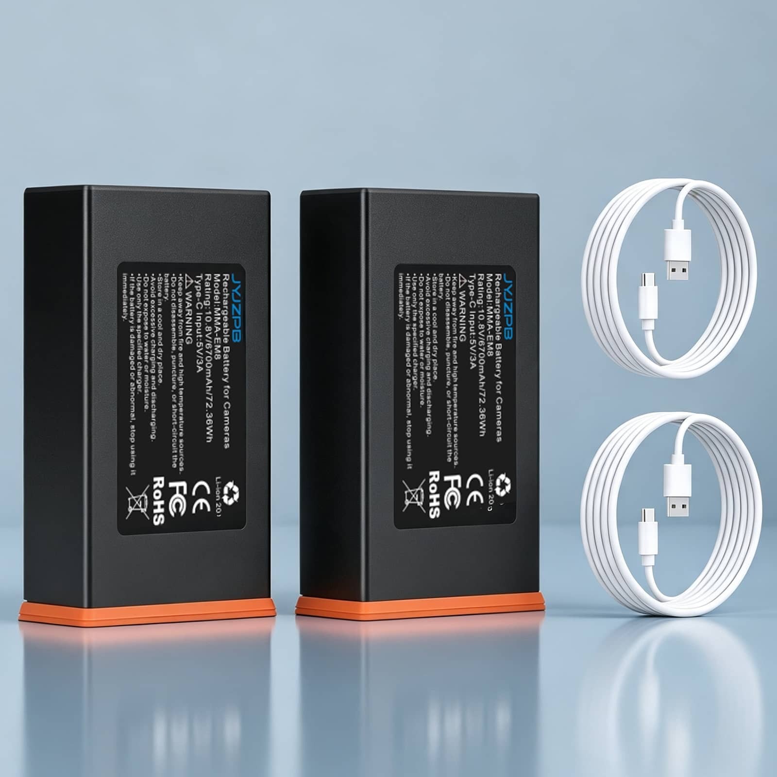 2 Pack 6700mAh Battery for Moultrie Cellular Trail Cameras Edge 3/Edge 2/Edge