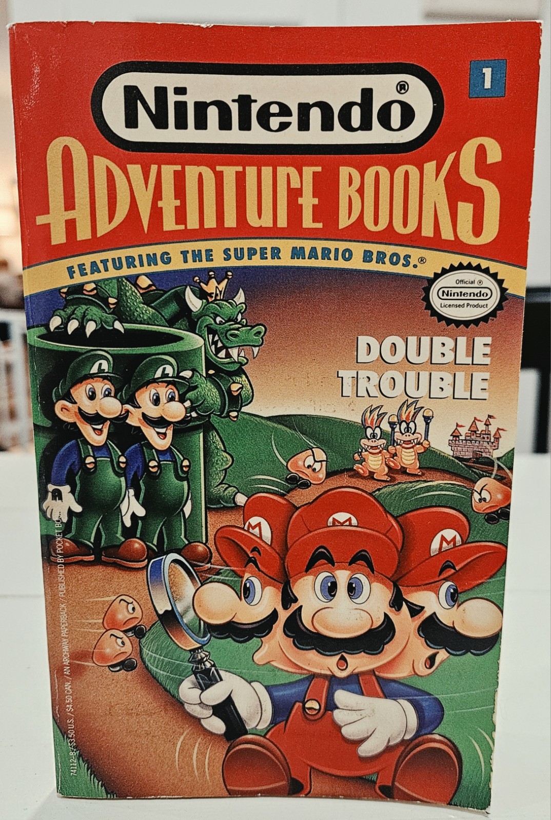 Nintendo Adventure #1 Double Trouble Super Mario 1991 1st Print NO SPINE CREASE