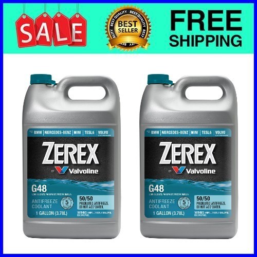 Zerex G48 50/50 Antifreeze Coolant 1 Gal 2-Pack Ships from USA Zerex G48 50/50 Antifreeze Coolant 1 Gal 2-Pack Ships from USA