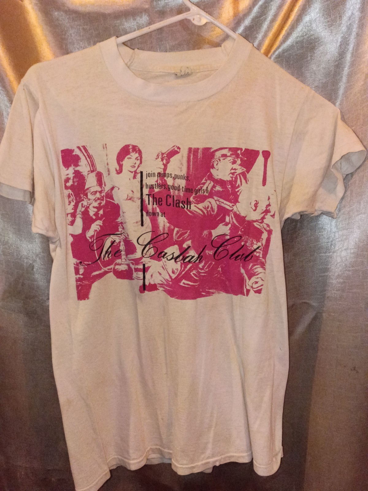 Vintage 1982 The Clash Casbah Club Tour T Shirt Screen Stars Promo Single Stitch