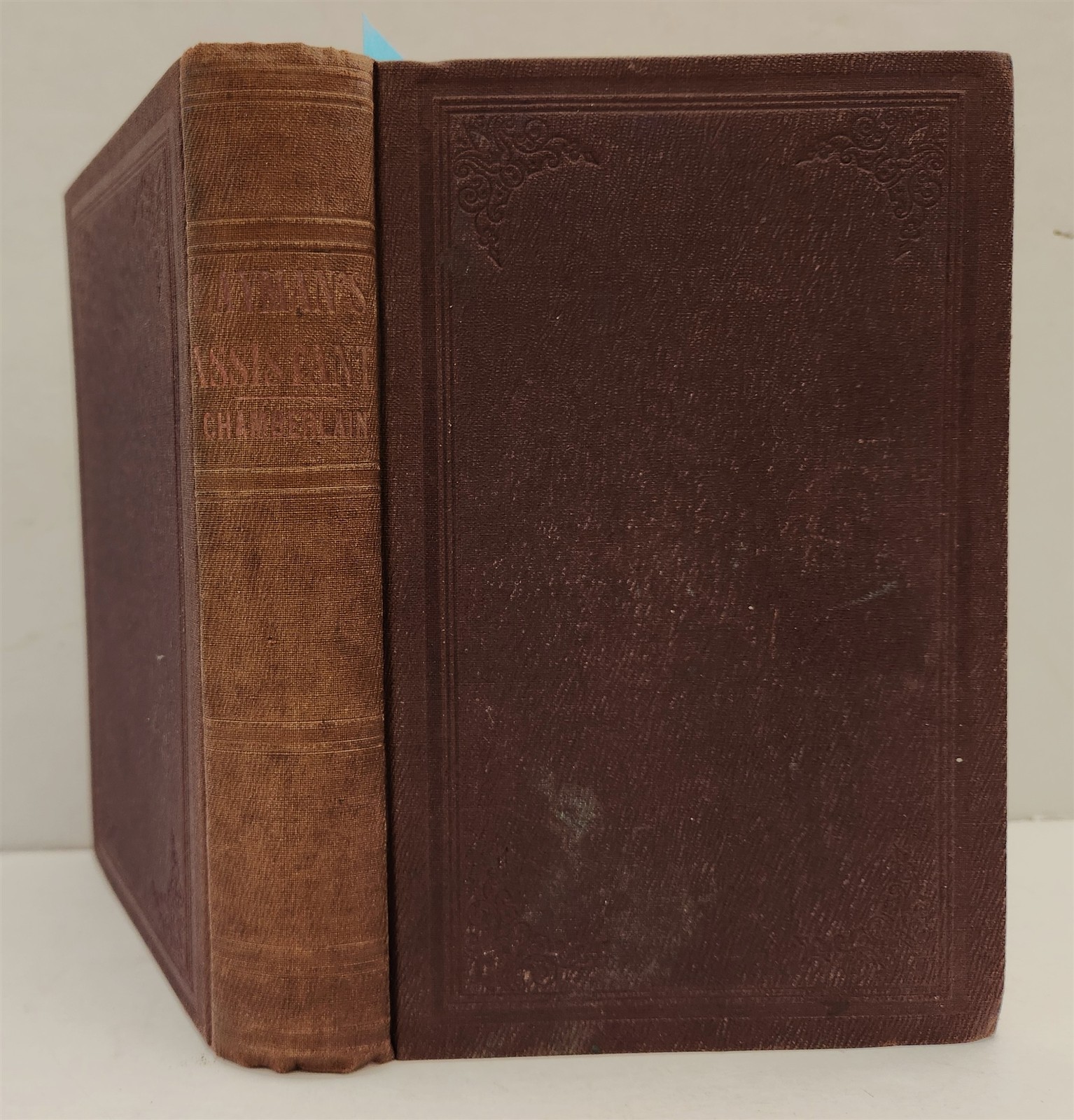1862 antique CONGREGATIONAL CHURCH HISTORY hartford ct LAYMAN\'S ASSISTANT 