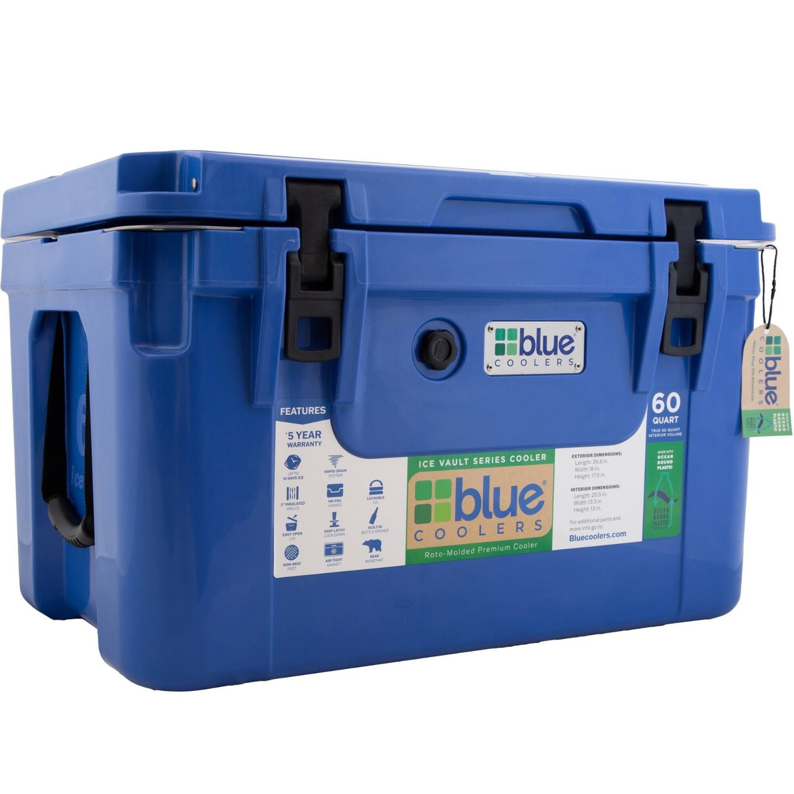 Blue Coolers 60 Quart Cooler IGBC Certified Bear Resistant Lower Than Retail