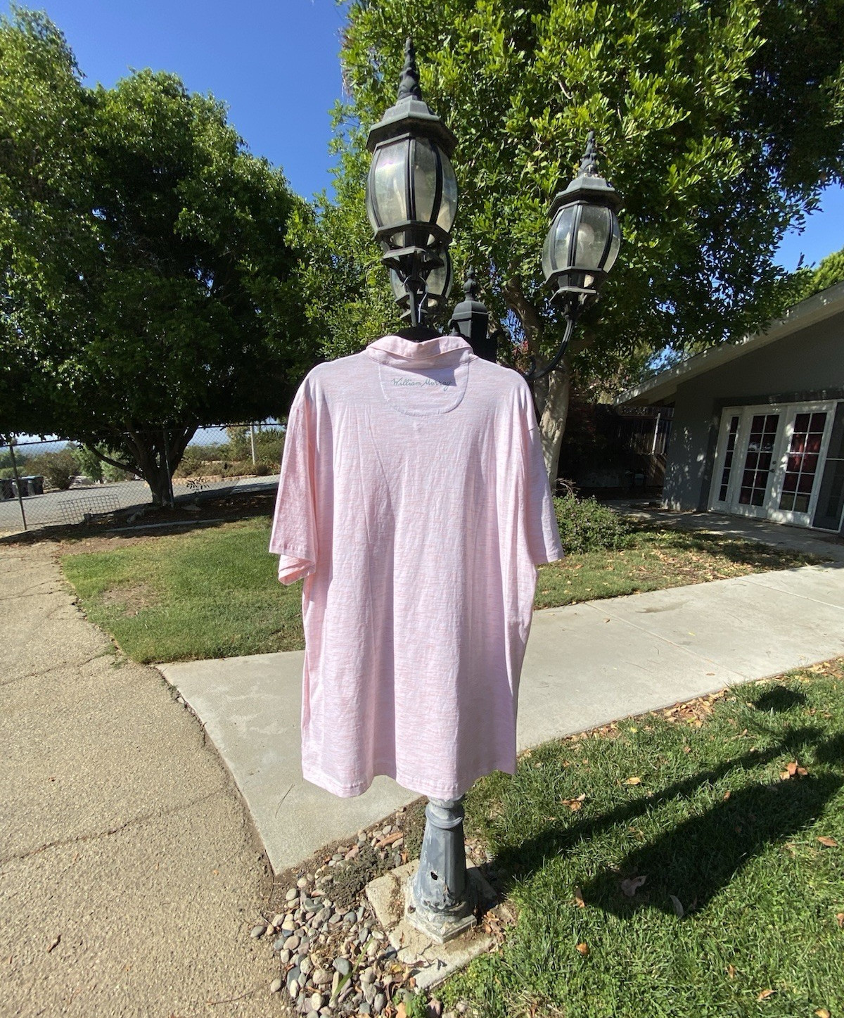 William Murray Men\'s Pink Short Sleeve Crewneck T-Shirt 2XL Regular Fit