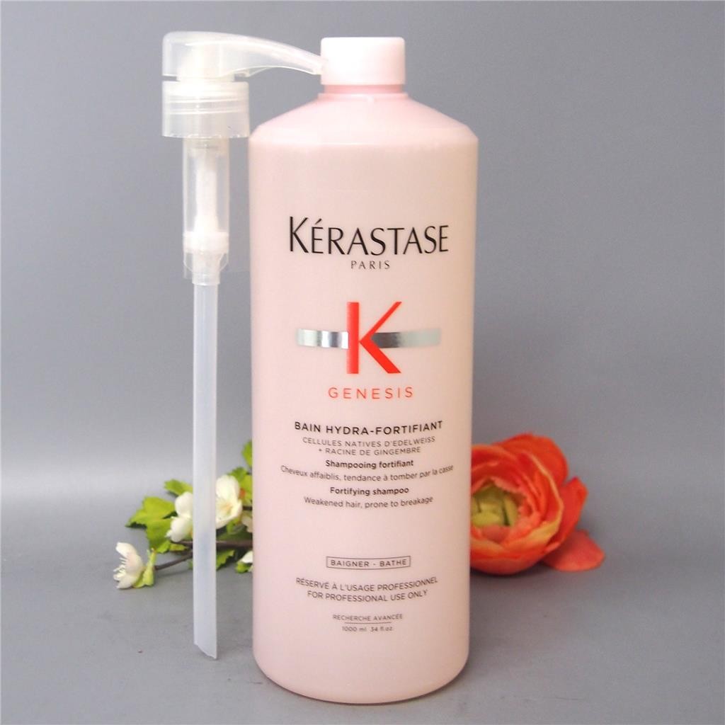 WITH PUMP Kerastase Genesis Bain Hydra Fortifiant Shampoo 34oz / 1L WITH PUMP Kerastase Genesis Bain Hydra Fortifiant Shampoo 34oz / 1L