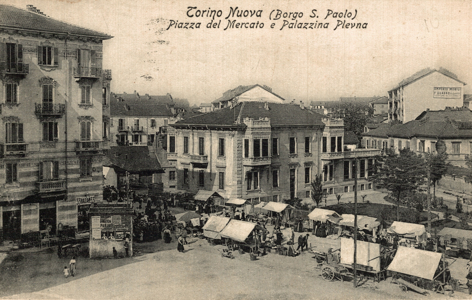 TURIN CITY - Barrier Borgo San Paolo - Market of Piazza Sabotino - VG - #066 TURIN CITY - Barrier Borgo San Paolo - Market of Piazza Sabotino - VG - #066