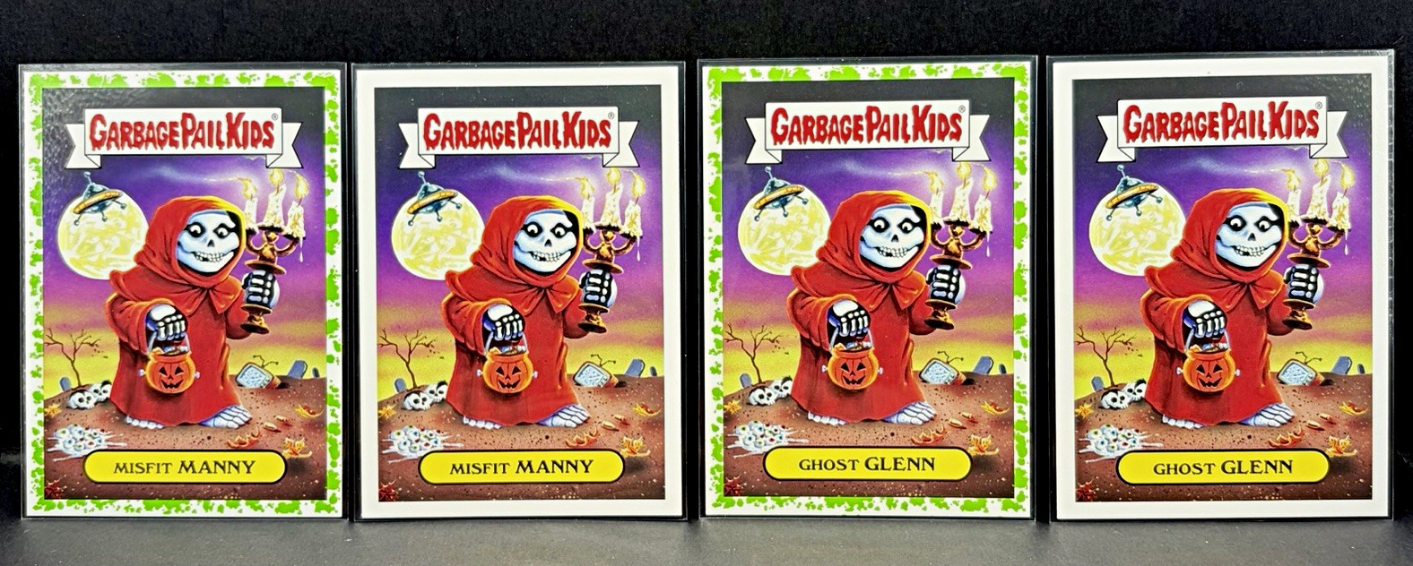 2017 Topps Garbage Pail Kids Misfit Manny + Ghost Glen Bundle 9a/b