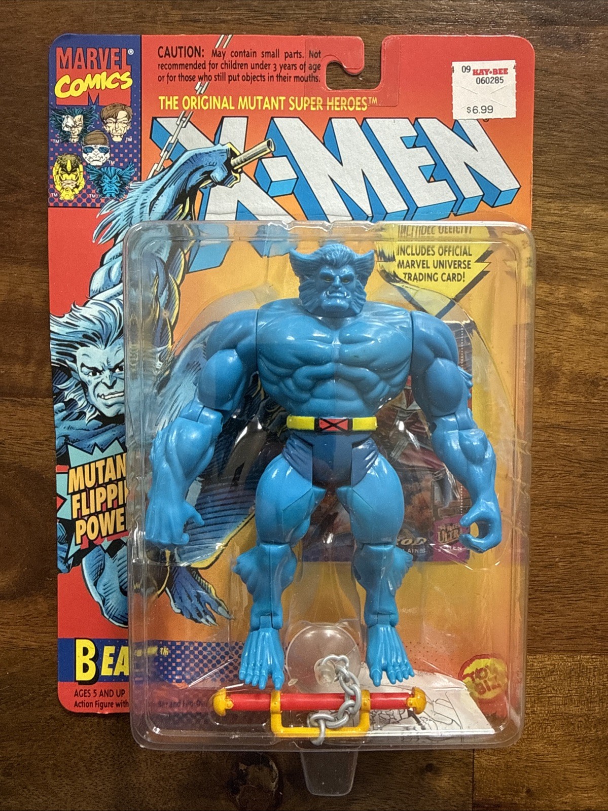 Vintage 1994 X-Men BEAST Action Figure Mutant Flipping Power Toy Biz MOC NEW Vintage 1994 X-Men BEAST Action Figure Mutant Flipping Power Toy Biz MOC NEW