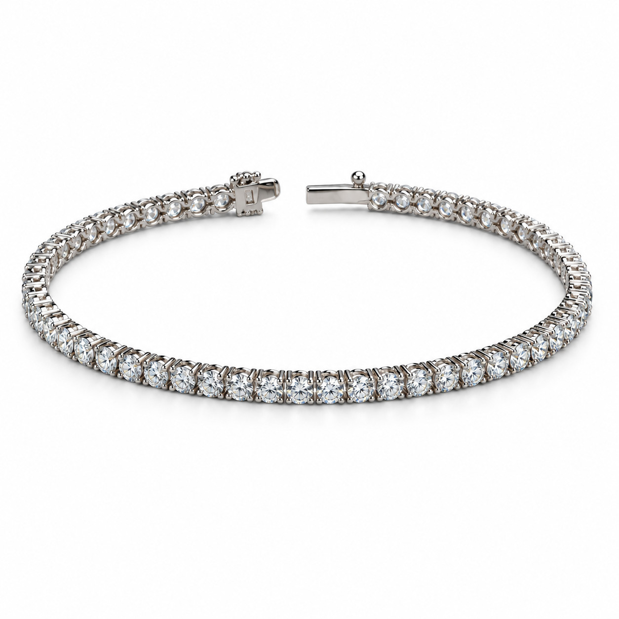 14KT DEF/VVS-VS Tennis Bracelet