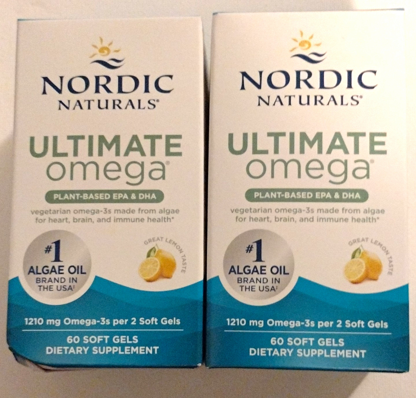 Nordic Naturals Ultimate Omega Plant-Based EPA DHA Lemon 60 Softgels 01/28
