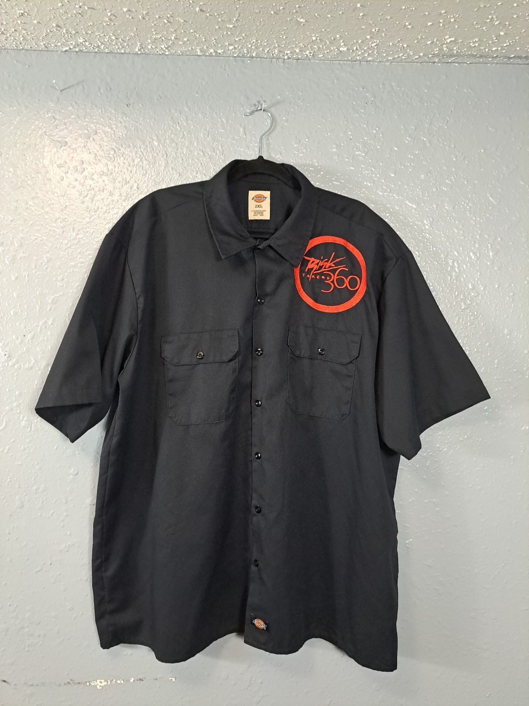 Dickies \'Risk Takers 360’ 1574 Unisex Short Sleeve Shirt 2XL Black Excellent