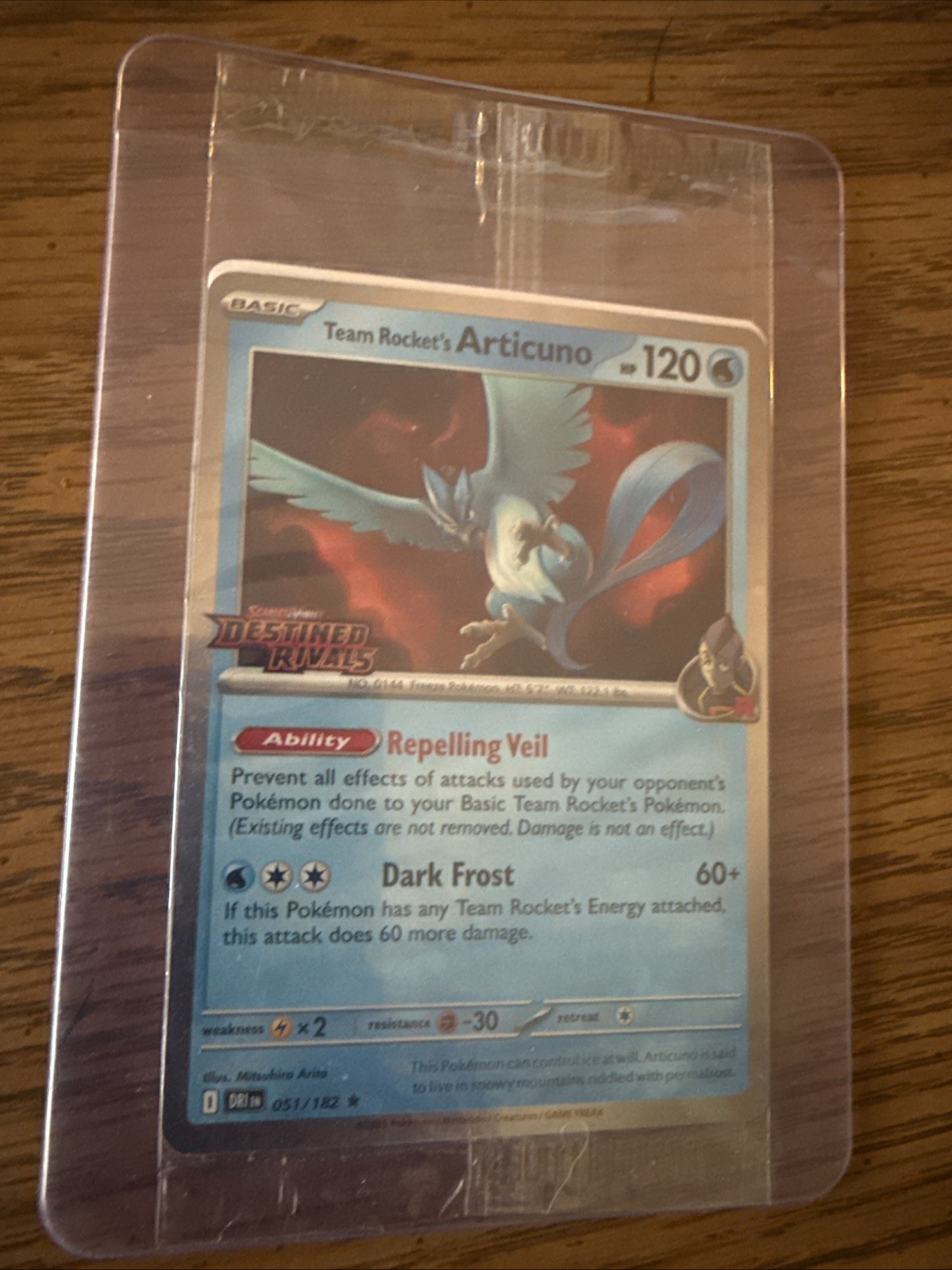 Team Rockets Articuno Sealed Promo Stamp Destined Rivals Team Rockets Articuno Sealed Promo Stamp Destined Rivals