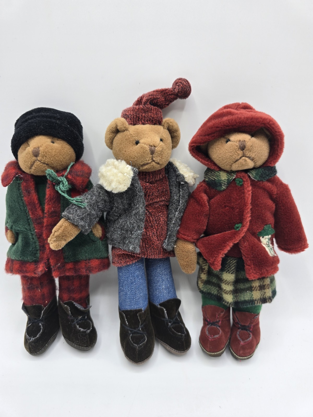 VTG Russ Berrie Farnsworth Old World Teddy Bears Elston Avery Lot Of 3 8\ VTG Russ Berrie Farnsworth Old World Teddy Bears Elston Avery Lot Of 3 8\