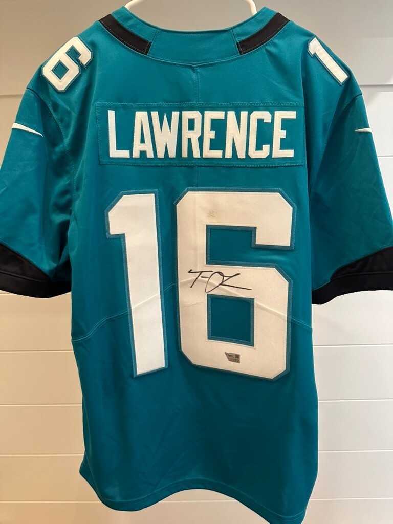 Trevor Lawrence Signed Jaguars Teal Nike Limited Jersey Large Fanatics Trevor Lawrence Signed Jaguars Teal Nike Limited Jersey Large Fanatics