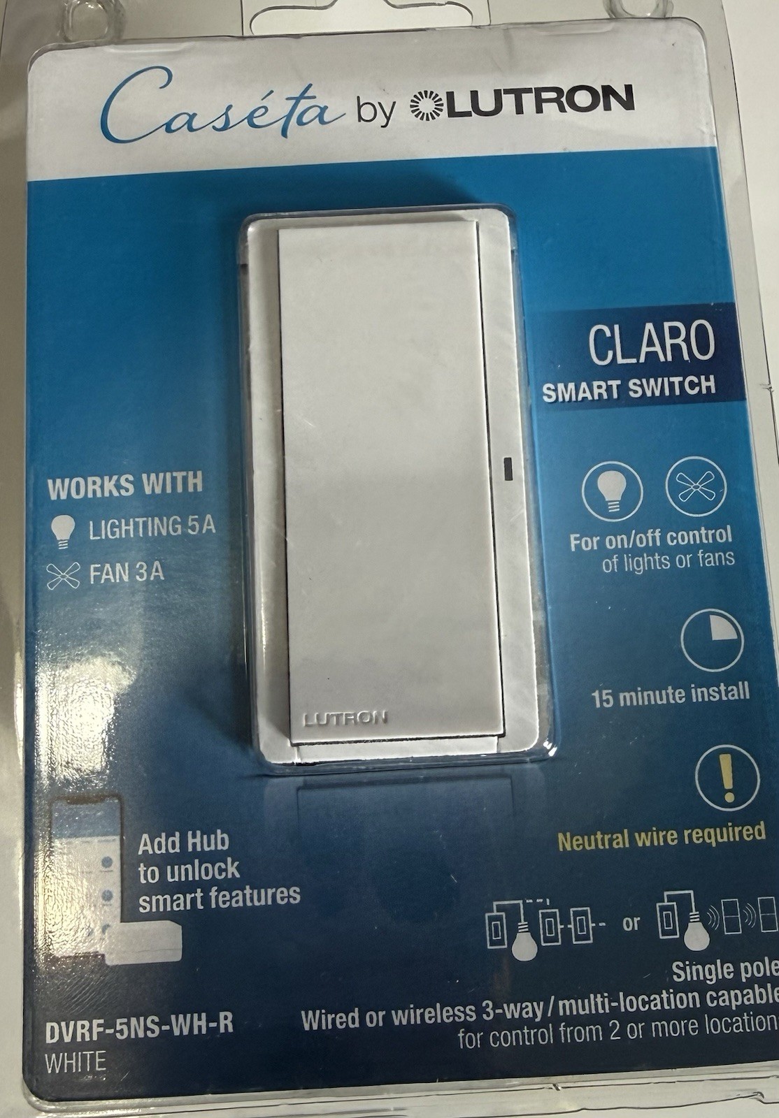 Caseta By Lutron Claro Smart Switch Caseta By Lutron Claro Smart Switch