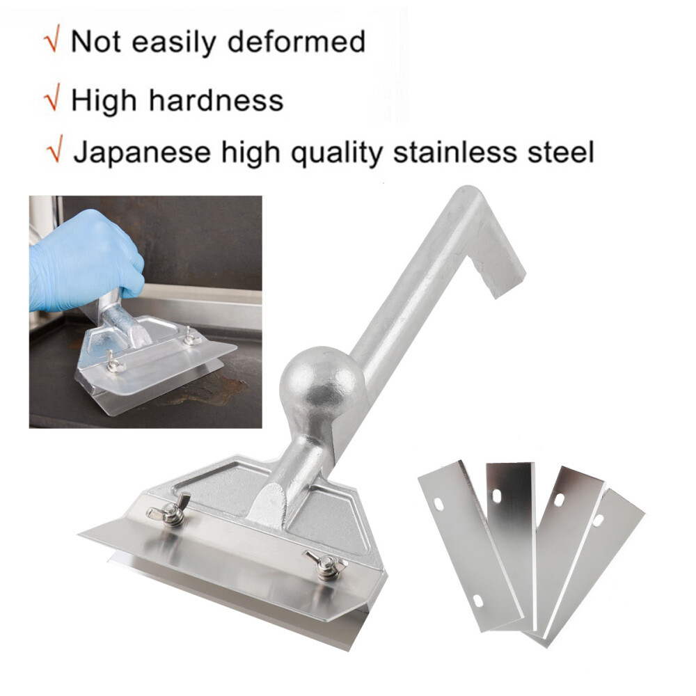 Commercial Heavy Duty Grill Scraper Flat Griddle Top Accessories Cleaning Tool