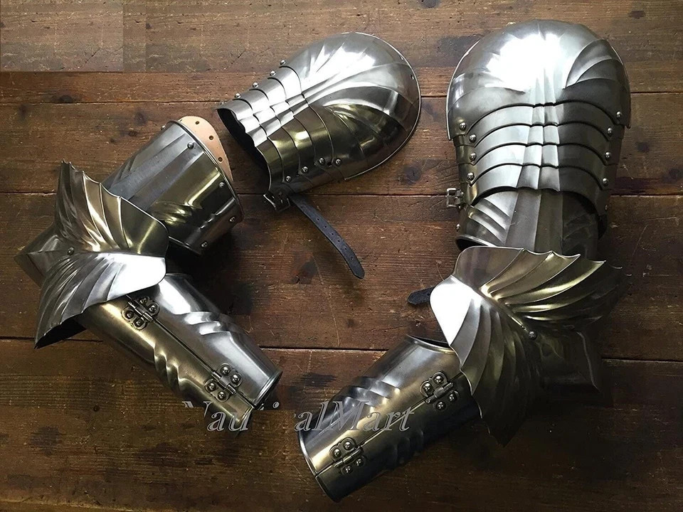 Medieval Complete Knight Arms Pauldrons Armour Set Halloween Gift