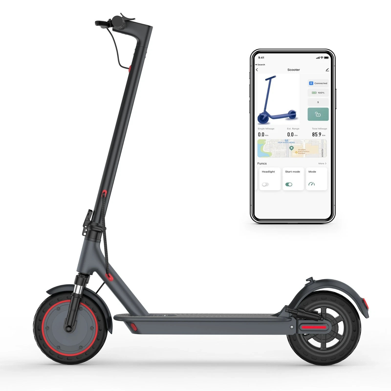 AOVOPRO Adult Electric Scooter, 500W Dual Shock Absorber Foldable E-SCOOTER AOVOPRO Adult Electric Scooter, 500W Dual Shock Absorber Foldable E-SCOOTER