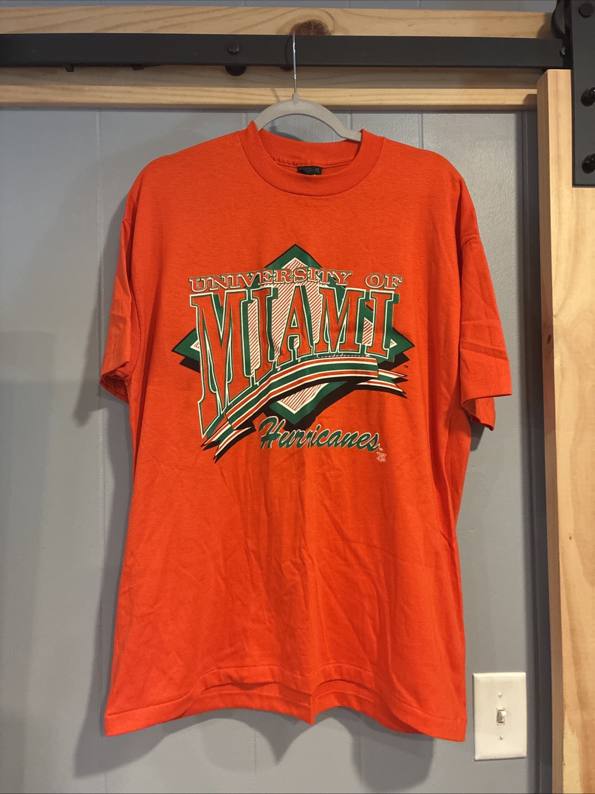 Vintage XL Tee’s Unlimited University Of Miami Hurricanes Single Stitch Shirt