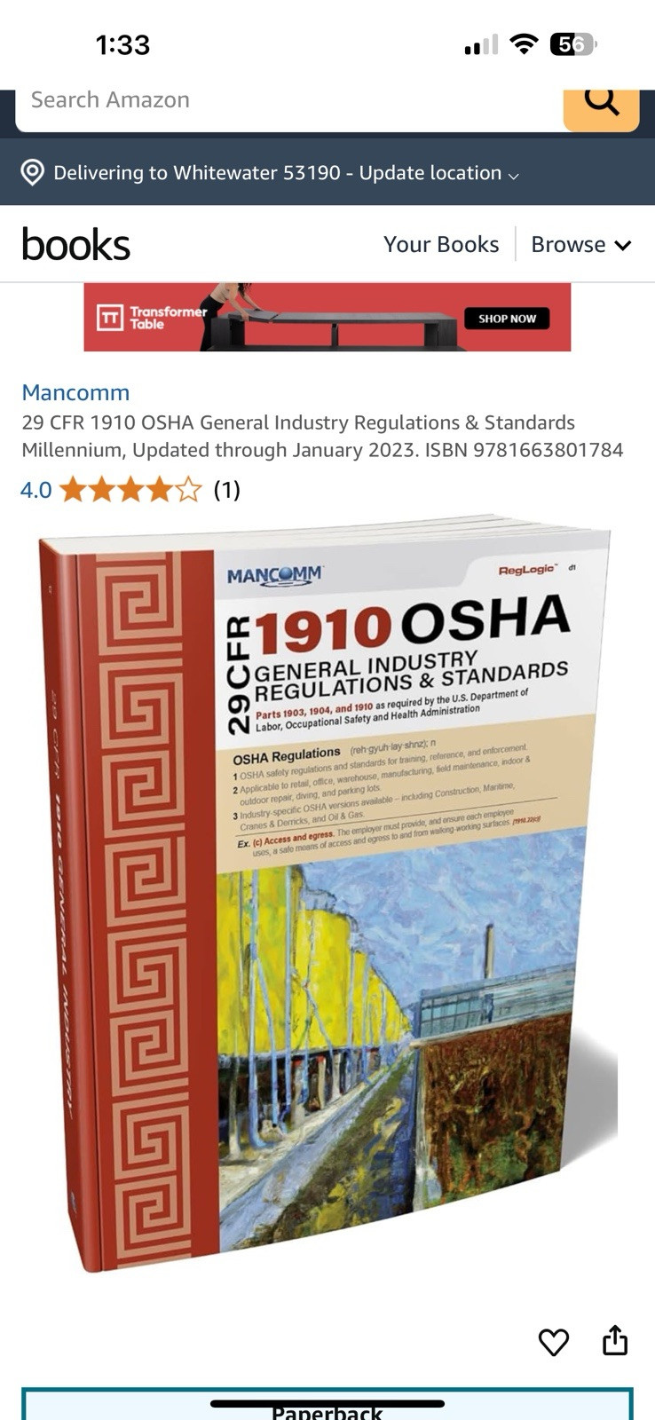 Mancomm 29 CFR 1910 OSHA General Industry Regulations & Standards - January 2023