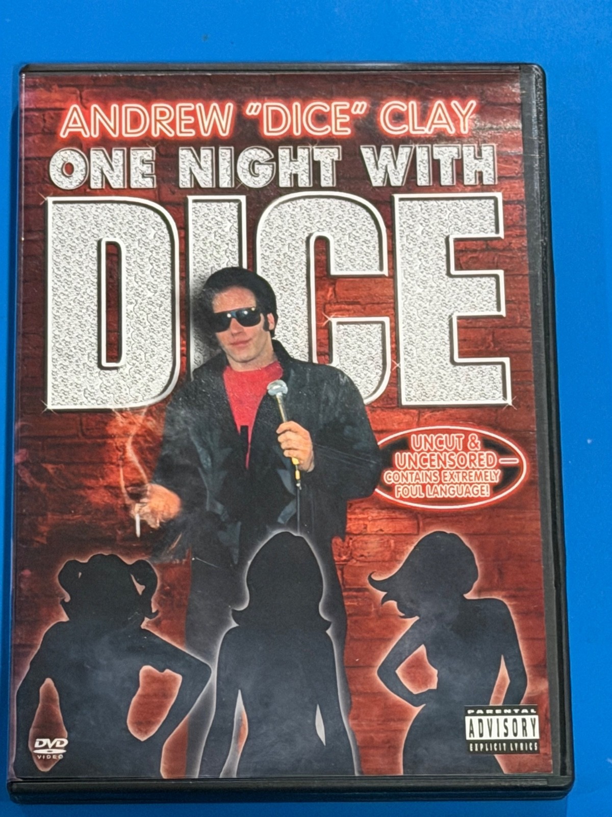 Andrew Dice Clay - One Night With Dice (DVD, 2003) 1989 Uncut & Uncensored Rhino