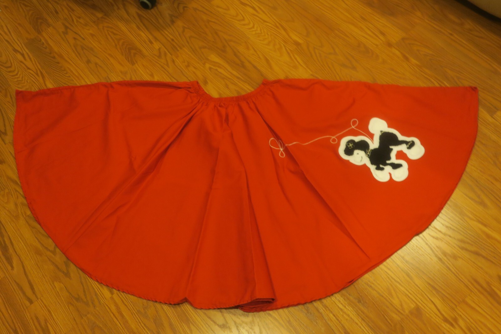 Custom Red Poole 50\'s Skirt cotton blend waist 28\ Custom Red Poole 50\'s Skirt cotton blend waist 28\