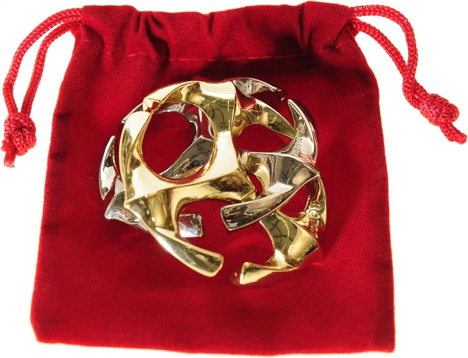 Rotor Hanayama Puzzle Level 6 Difficulty Red Velveteen Pouch LIQUIDATION SALE
